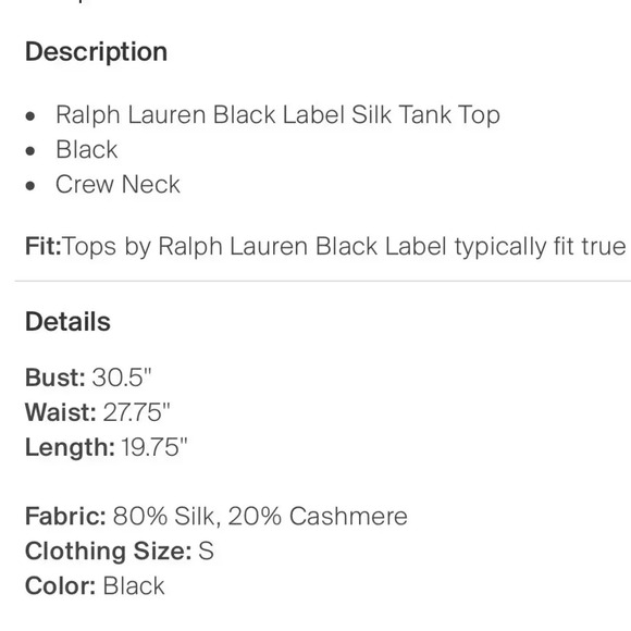 Ralph Lauren black label top size S - Picture 4 of 7